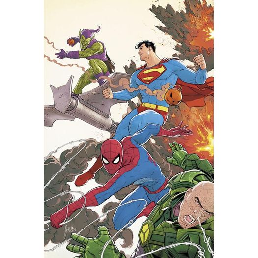 superman vs homem-aranha - capa variante 02 superman vs homem-aranha - capa variante 02