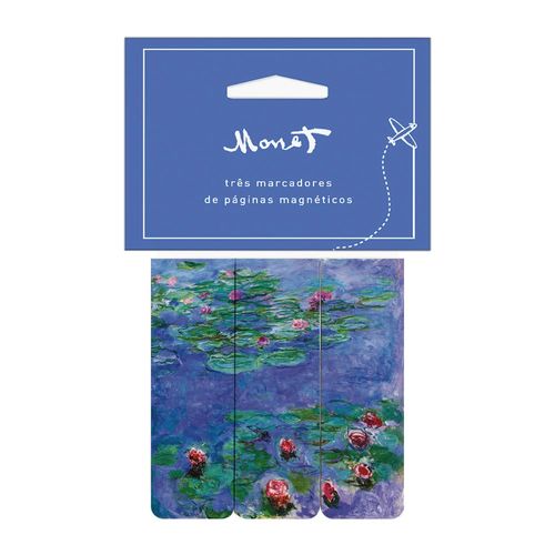 marcador de página magnético monet water lilies
