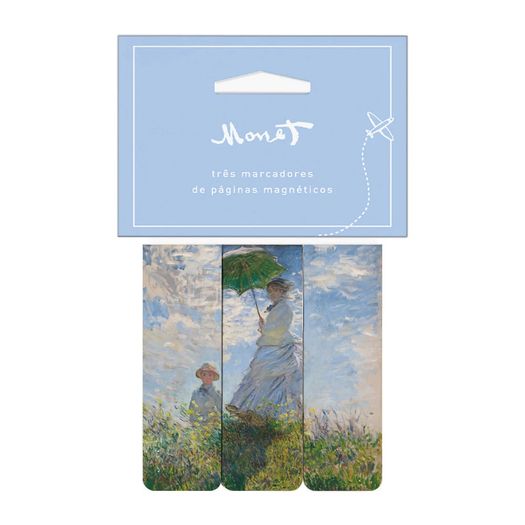 marcador de página magnético monet mulher com sombrinha marcador de página magnético monet mulher com sombrinha