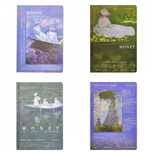 caderno-de-anotacoes-monet-128-folhas-diversos-modelos