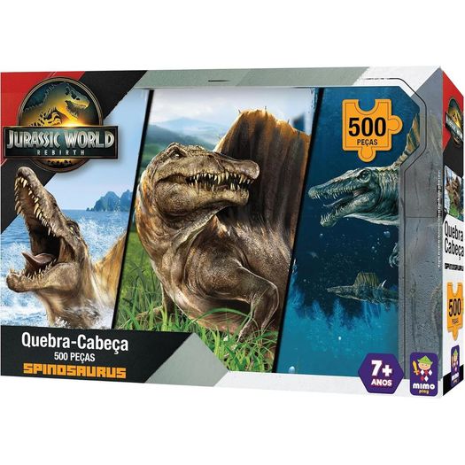 quebra cabeça 500 peças jurassic rebirth spinosaurus quebra cabeça 500 peças jurassic rebirth spinosaurus