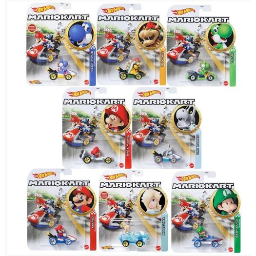 carrinho-hot-wheels-mario-kart-carros-sortimento carrinho-hot-wheels-mario-kart-carros-sortimento