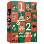 box duologia laranja-forte + bolsa e marcadores