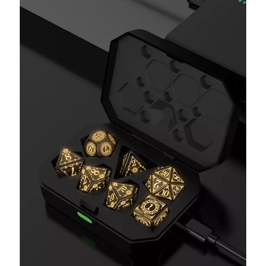 kit de dados led - quente - covil do jabuti