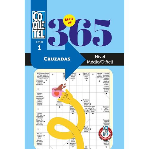 mais de 365 palavras cruzadas - nível médio difícil - livro 1