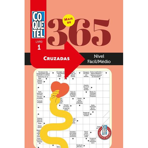 mais de 365 palavras cruzadas - nível fácil médio - livro 1