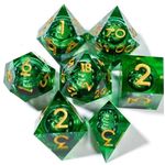 kit-de-dados-nucleo-liquido---verde-com-beholder---covil-do-jabuti