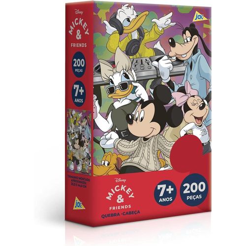 quebra-cabeca-200-pecas-mickey-real-life