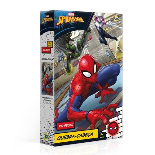 quebra-cabeca-100-pecas-encapado-spider-man