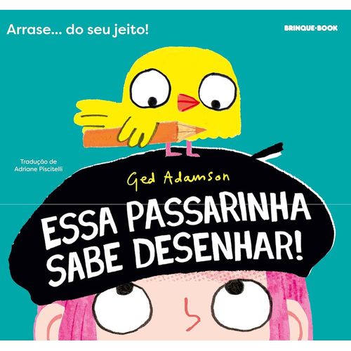 essa passarinha sabe desenhar!