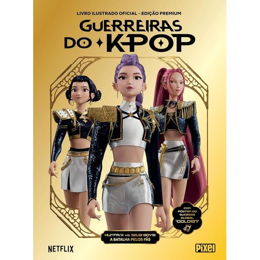 álbum oficial guerreiras do k-pop  de figurinhas - netflix - edição premium