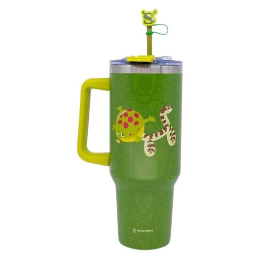 canecão tumbler 1,15l shrek lovers com canudo