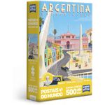 quebra cabeça 500 peças nano postais do mundo argentina