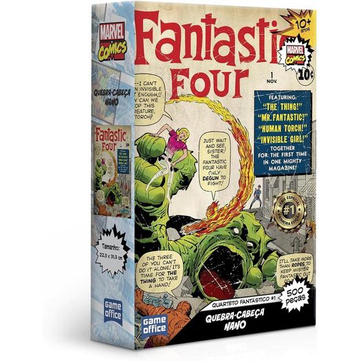quebra cabeça 500 peças nano quarteto fantástico
