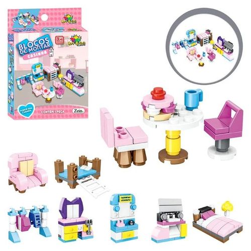 blocos de montar casinha diversos modelos