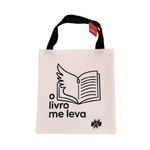 sacola retornavel tecido ecobag o livro me leva