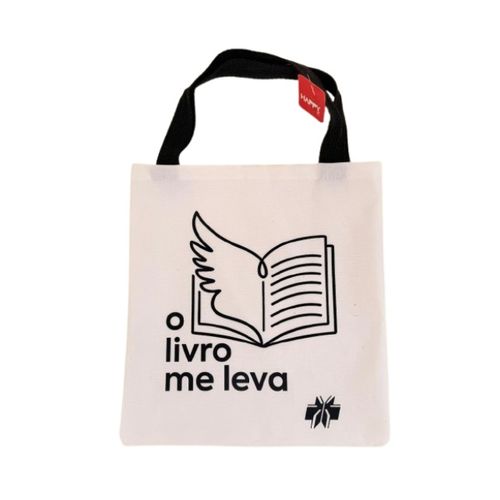 sacola retornavel tecido ecobag o livro me leva
