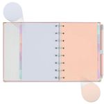 caderno organizador planner systemflex cotton rosa