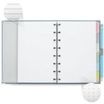 caderno notebook systemflex maxi cotton azul