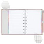 caderno organizador planner systemflex cotton rosa