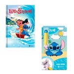 kit livro de histórias lilo e stitch + aqua book stitch