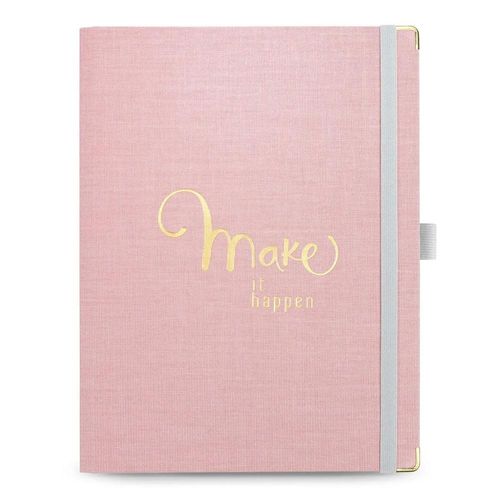 caderno organizador planner systemflex cotton rosa