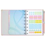 caderno organizador planner systemflex cotton rosa