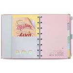 caderno notebook systemflex maxi cotton rosa