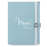 caderno notebook systemflex maxi cotton azul