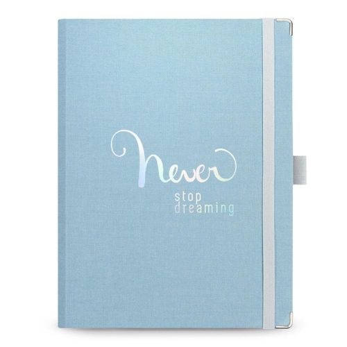 caderno organizador planner systemflex cotton azul