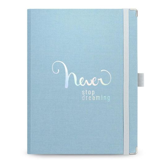 caderno organizador planner systemflex cotton azul