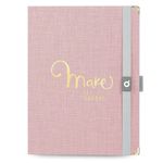 caderno notebook systemflex maxi cotton rosa