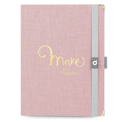 caderno notebook systemflex maxi cotton rosa