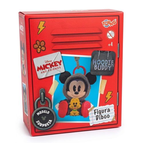 pelúcia surpresa chaveiro hoodie buddy turma do mickey e minnie