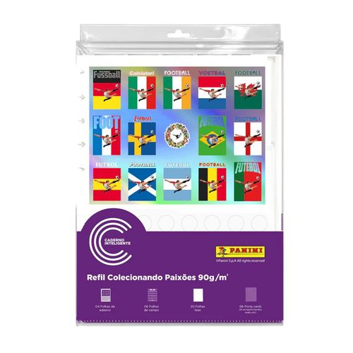 refil para caderno inteligente panini copa