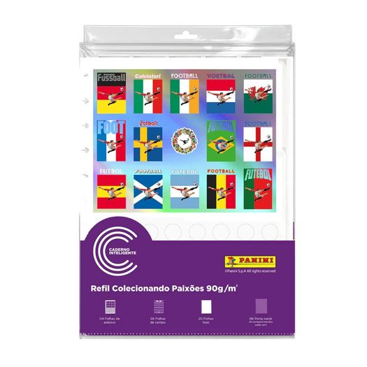 refil para caderno inteligente panini copa