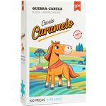 quebra cabeça 100 peças cavalo caramelo