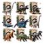 boneco blokees jurassic world terraventure modelos diversos