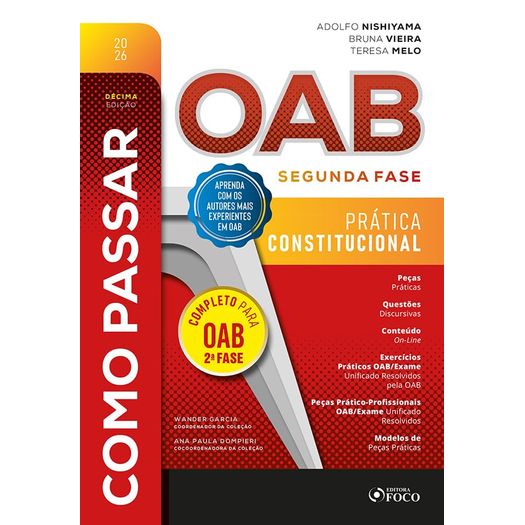 como passar na oab - 2ª fase - prática constitucional