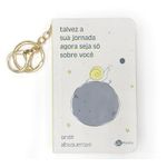 talvez a sua jornada agora seja só sobre você - livro de bolso com chaveiro