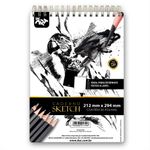bloco artístico sem pauta sketchbook