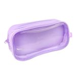 estojo duplo pvc cristal diversos modelos