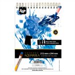 bloco artístico sem pauta 300g aquarela