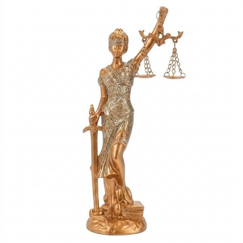 dama da justiça bronze 23cm
