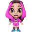 boneco vinil emilly vick dos rosa 15cm