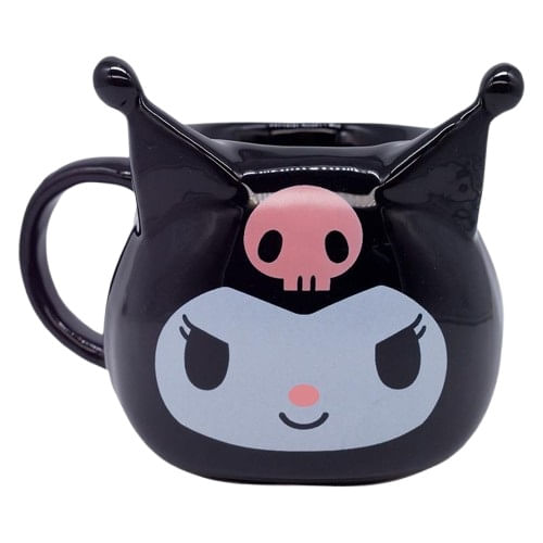 caneca 450ml formato 3d kuromi