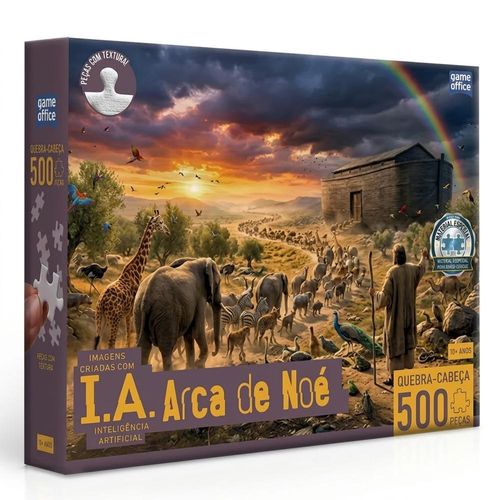 quebra-cabeça 500 peças ia arca de noé