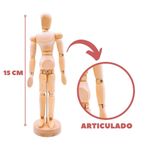 boneco articulado de madeira