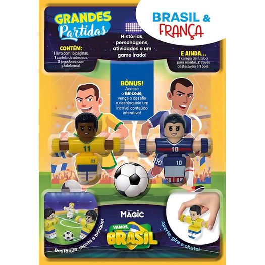 livro interativo futebol: brasil x frança