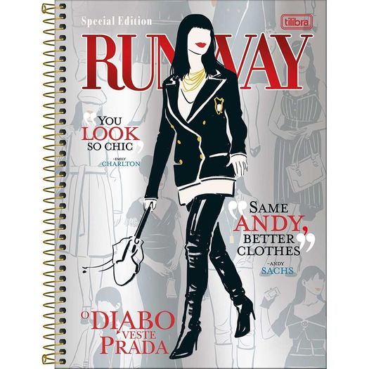 caderno universitário 10x1 diabo veste prada